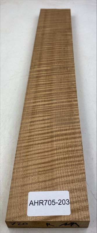 Neck Sycamore / European Maple, curly, roasted "Caramel" - Unique Piece #203